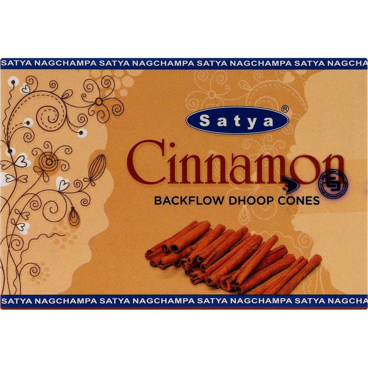 Satya Cinnamon backflow dhoop cones 0120